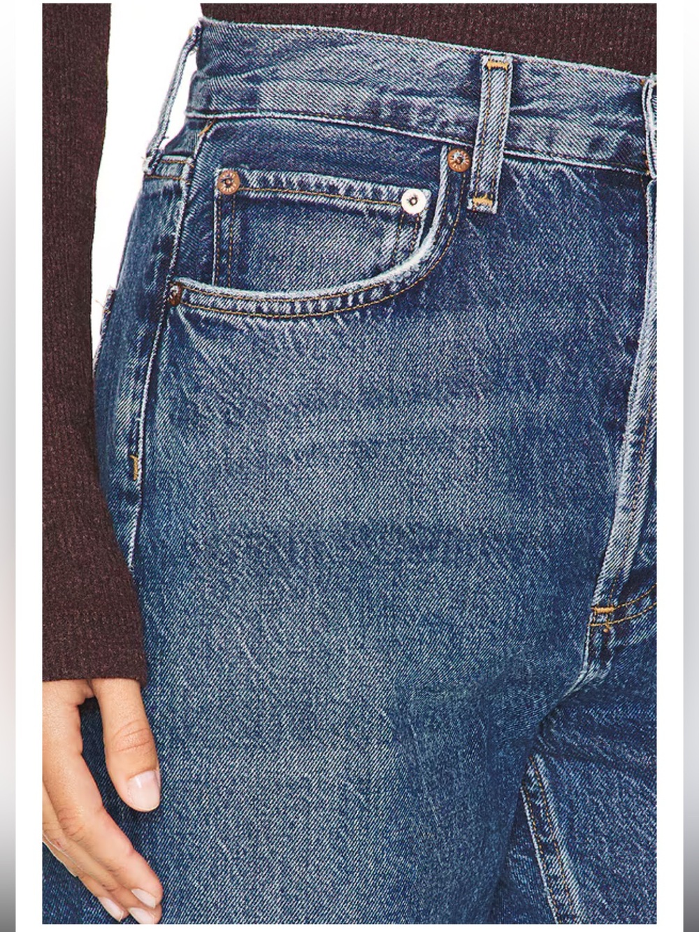 AGOLDE 90s Pinch Waist High Rise Straight Jeans in Control 27 - Picture 7 of 16